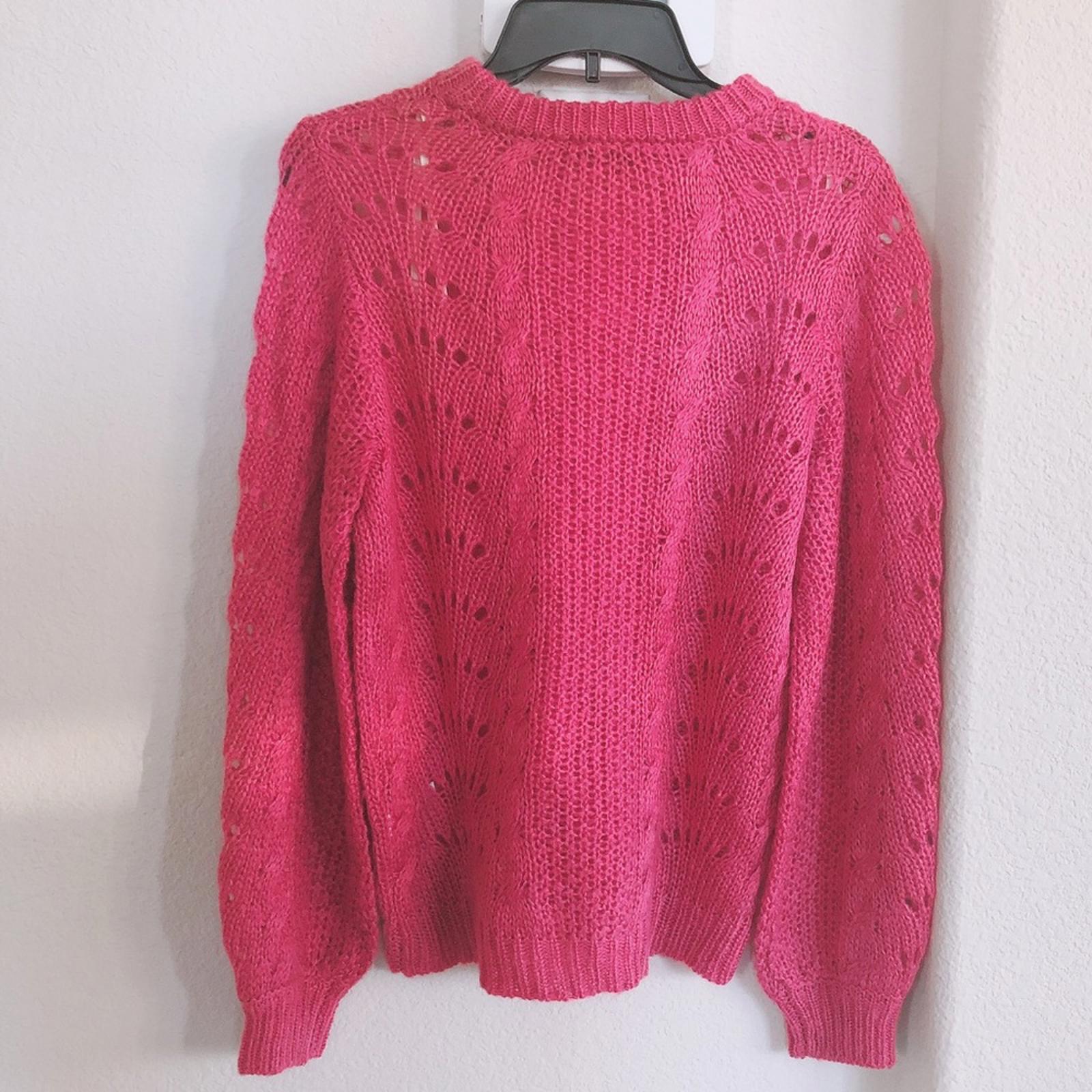 Jessica Simpson Rosebud Pointelle Crewneck Pullover Sweater Size XL New w/Tag