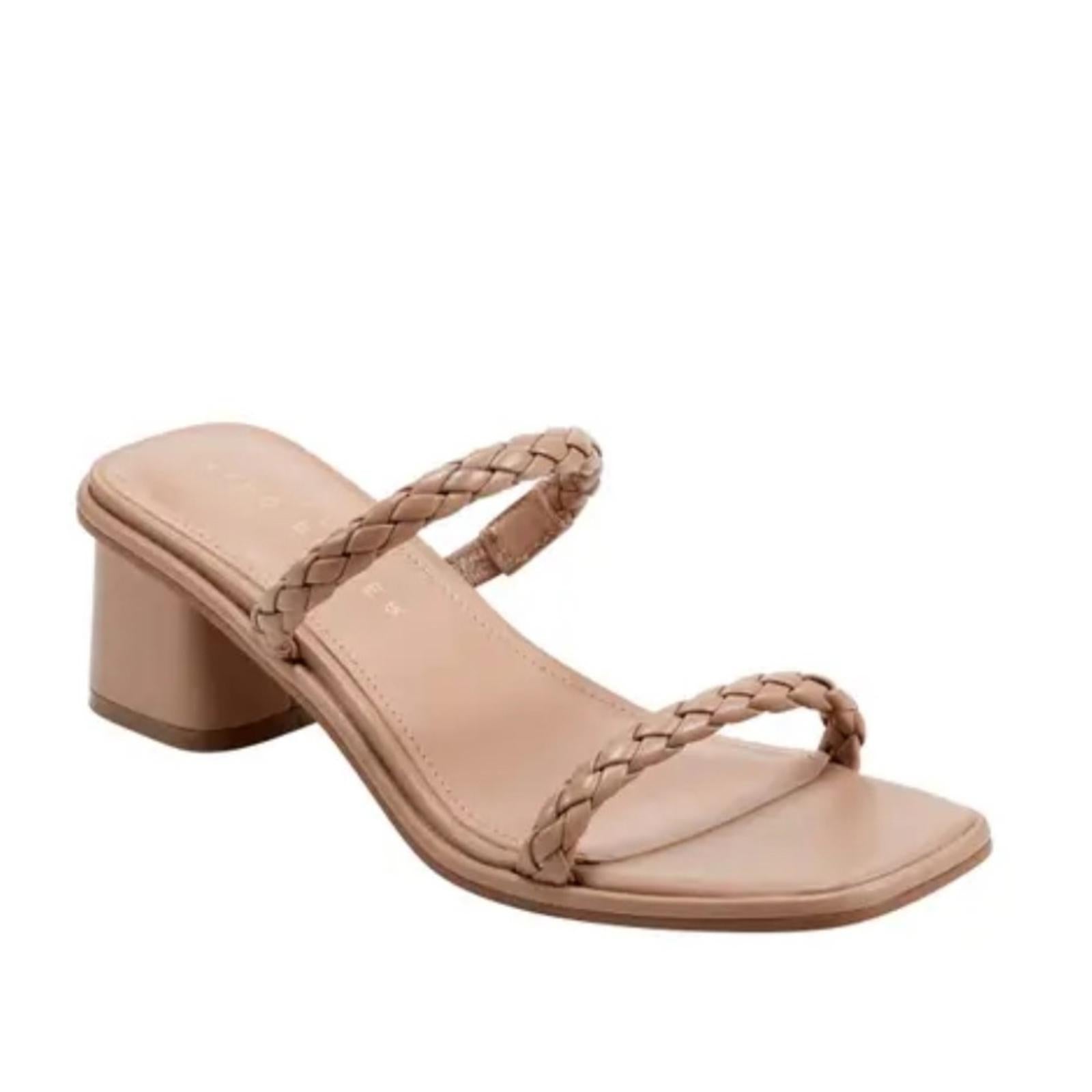 Marc Fisher LTD Thoral Braided Leather Sandals in Light Natural, NWT, Size 11