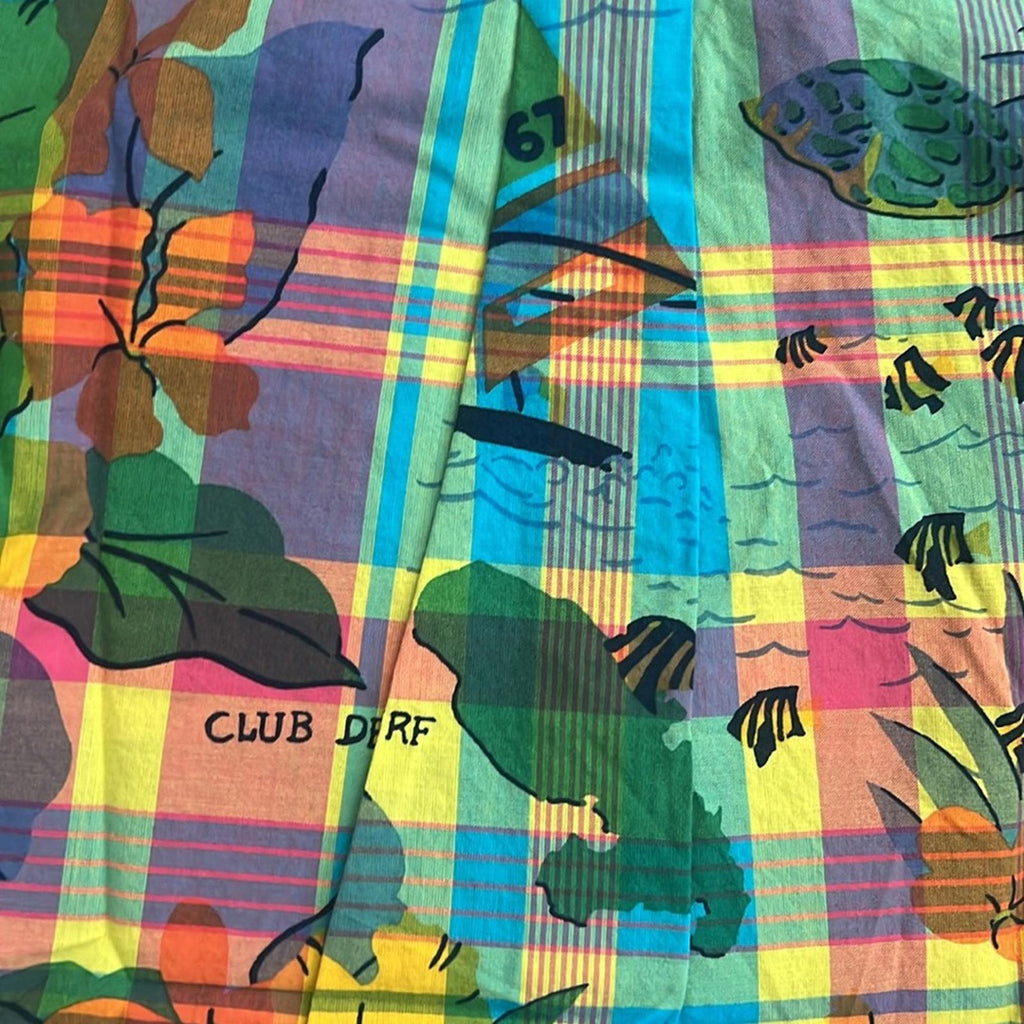 Polo by Ralph Lauren Tropical-Print Cotton Madras Shirt, Size L(14-16) NEW w/Tag