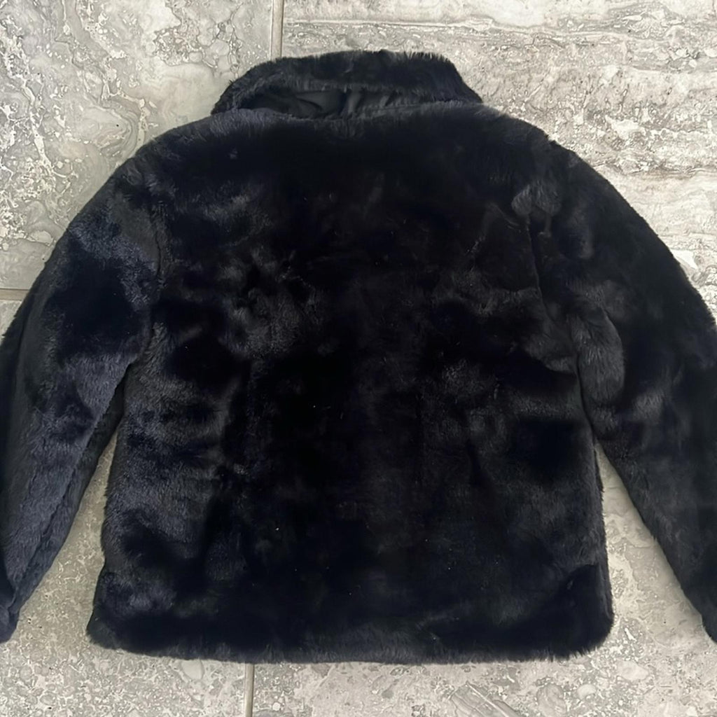 Epic Threads Girl’s Faux Fur Jacket in Deep Black, NWT, Size 3T