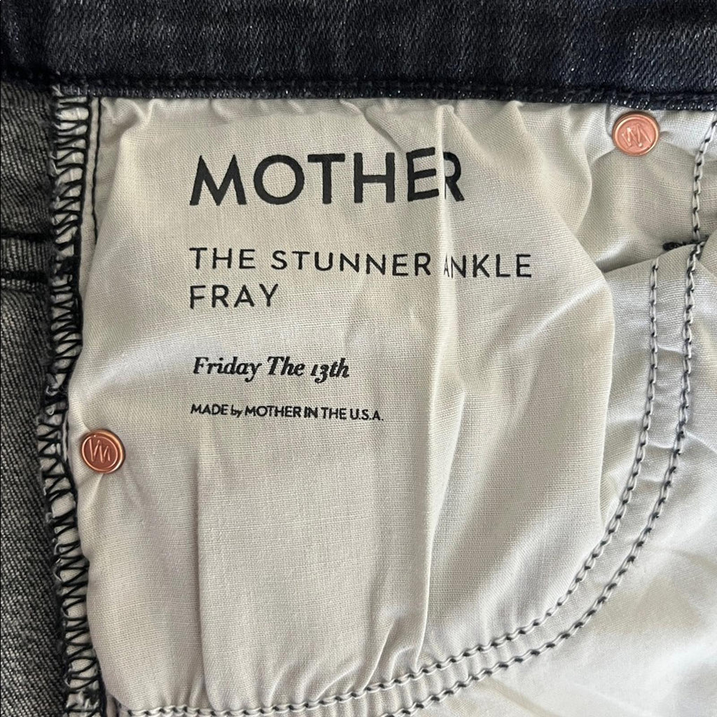 MOTHER The Hustler High Rise Ankle Bootcut Jeans in Barely There/Gray Size25 NEW