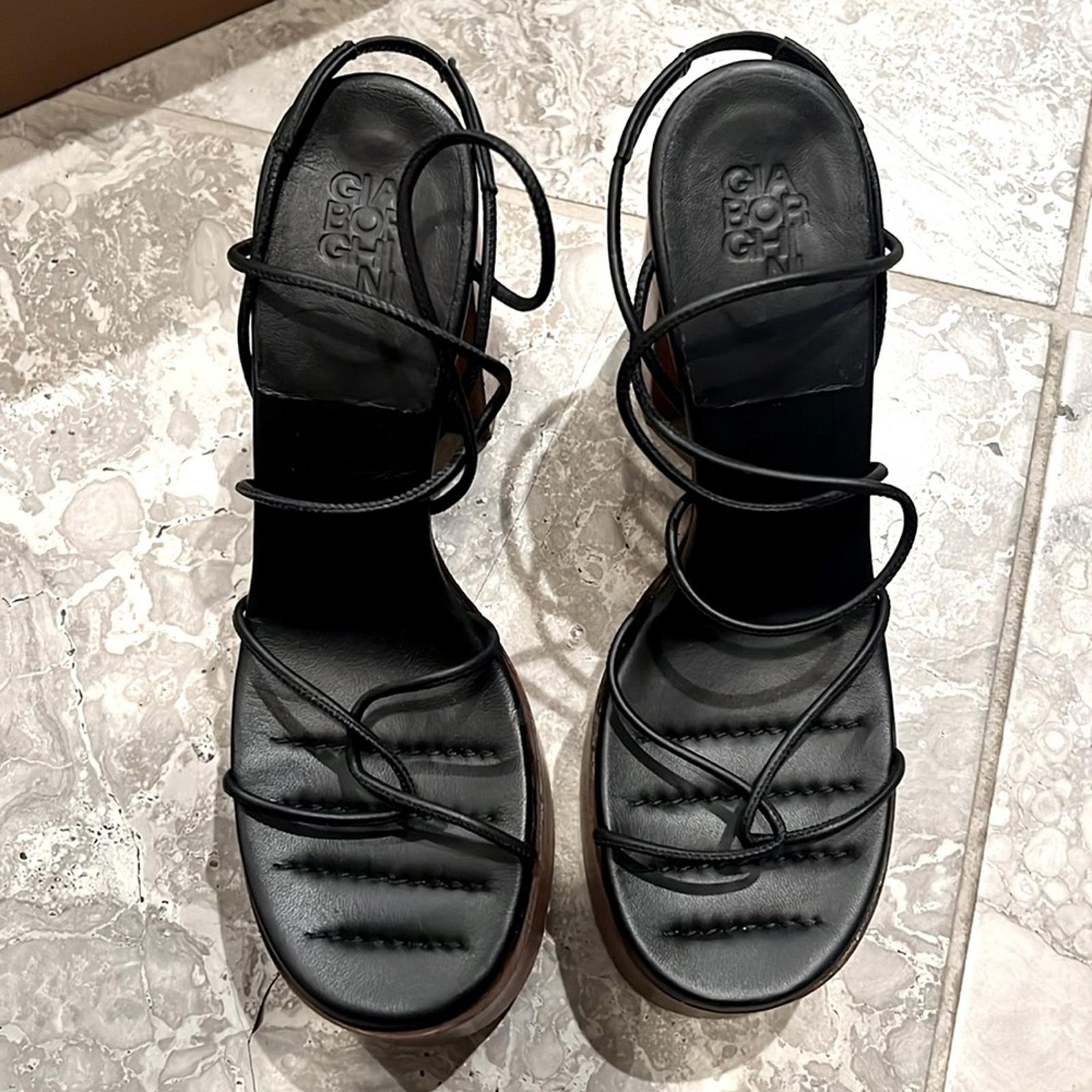 Gia Borghini X RHW Rosie Strappy Platform Sandals