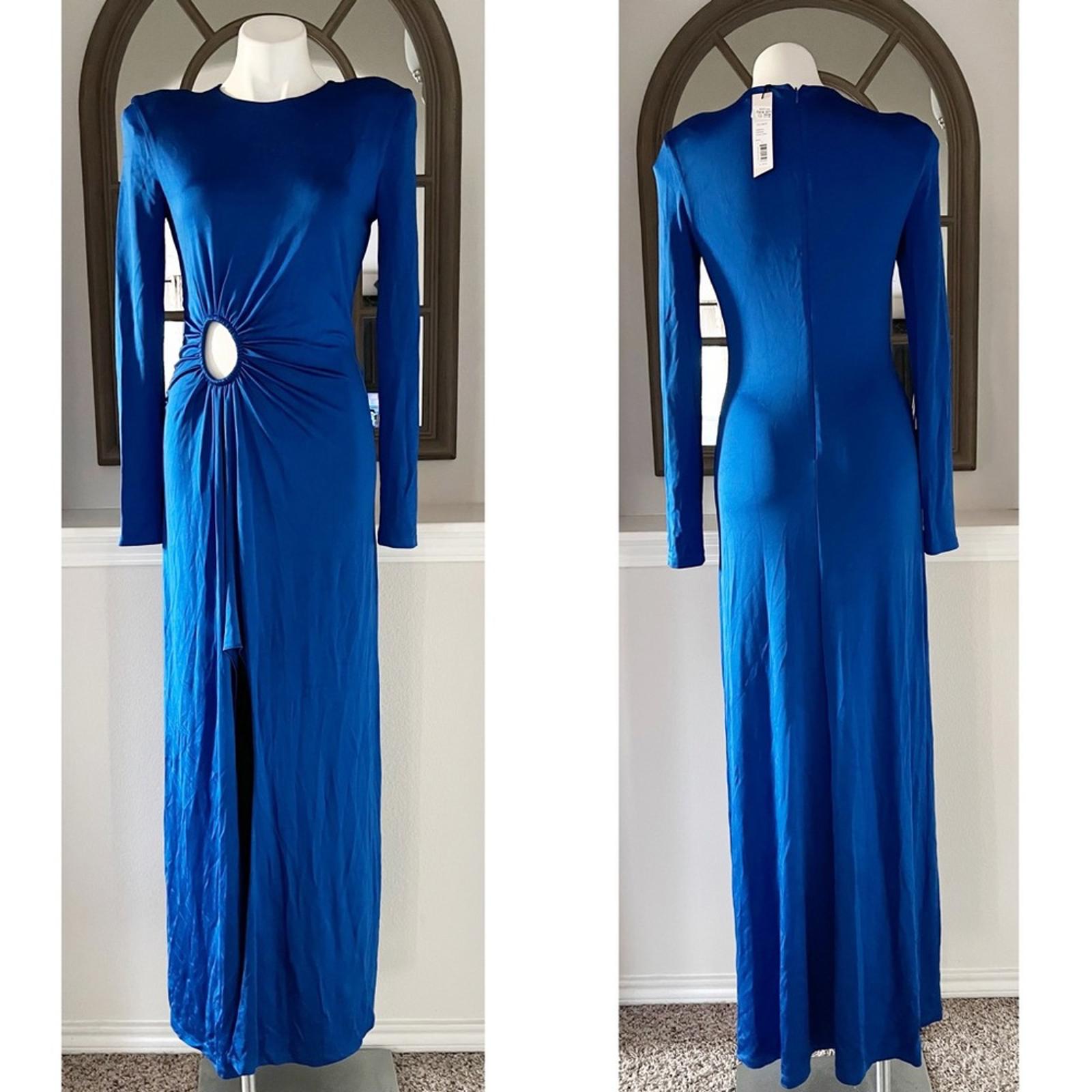 Et Ochs Katherine Gathered Column Cut-Out Gown Dress Size 8 New w/Tag $1,795