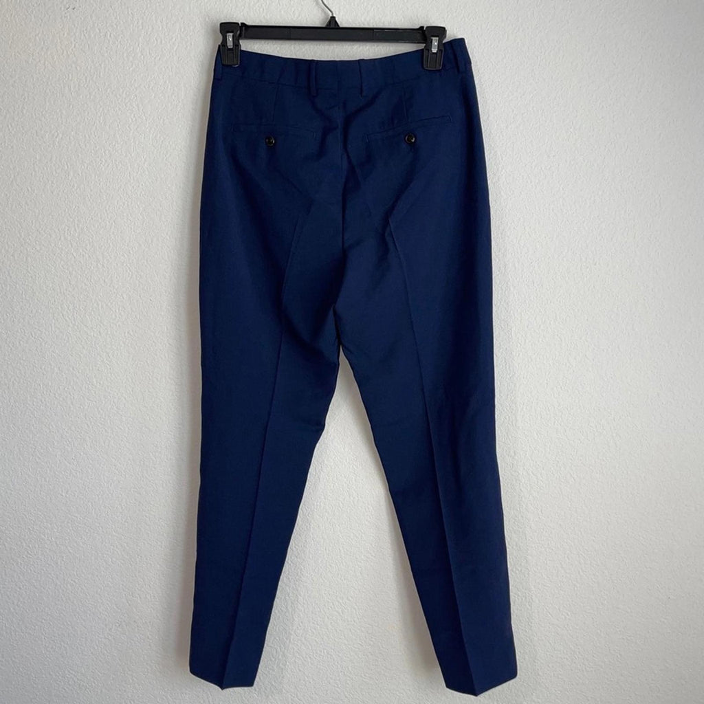 AMI Carott Fit Trousers in Blue, Size S (32x29) New w/Tag Retail $415