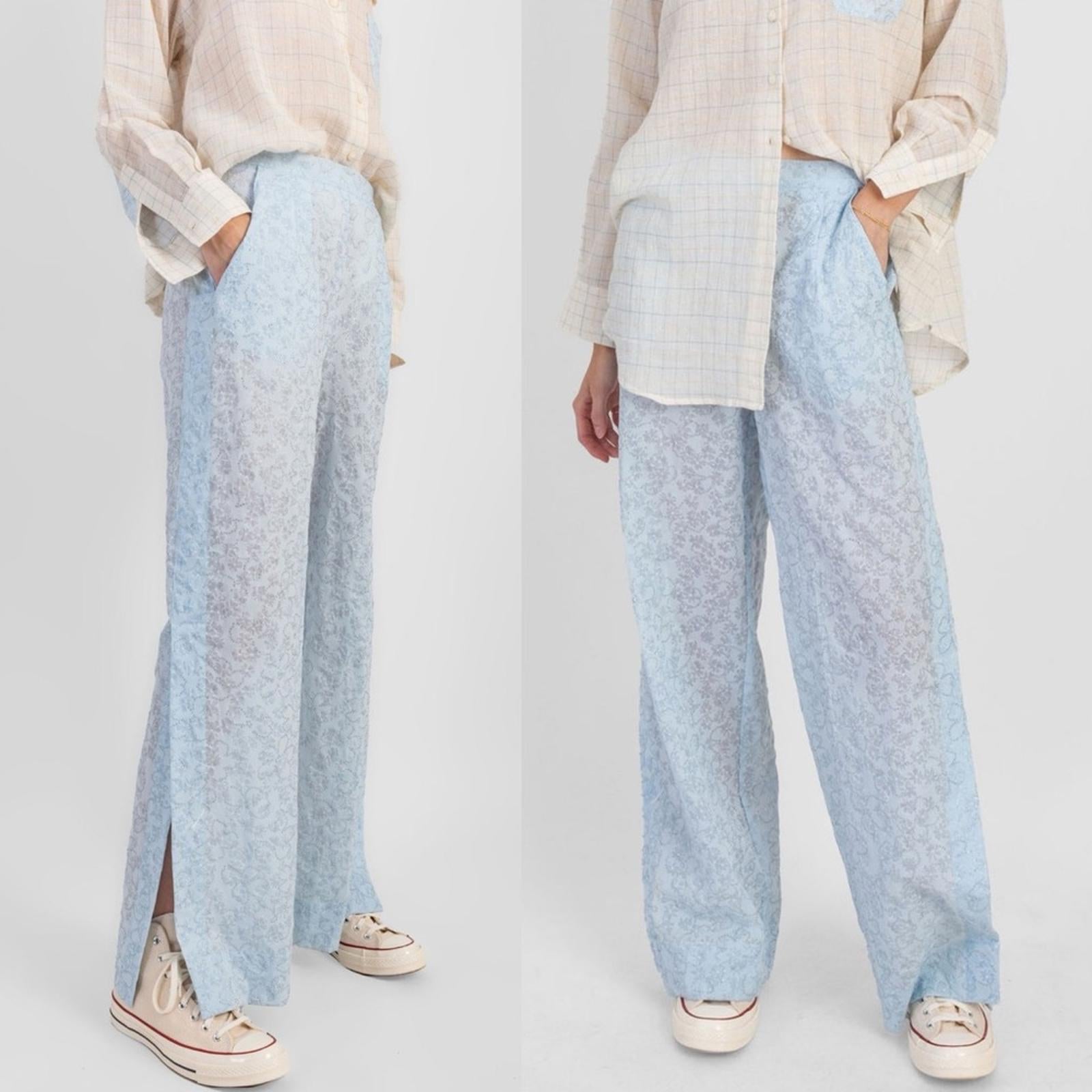 New KOCH Jules Pants Sky Bloom, Size L New w/Tag Retail $420