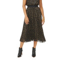 Vince Camuto Pleated Chiffon Foil Dot Maxi Skirt. Size S New w/Tag