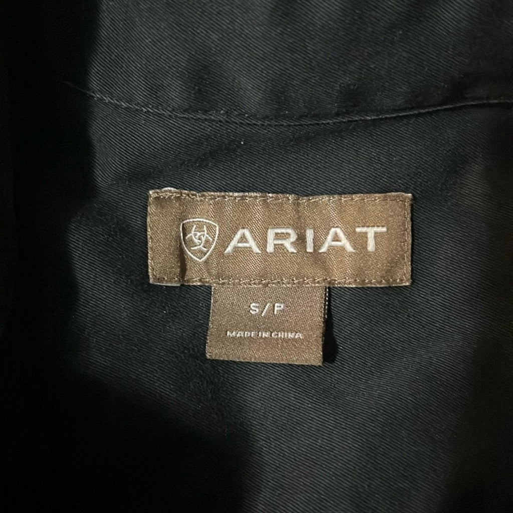Ariat Solid Twill Classic Fit Shirt in Black, Size S EXCELLENT!