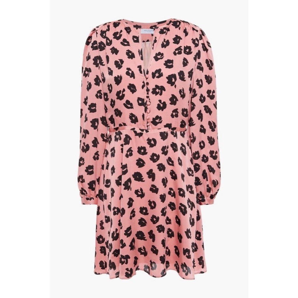 Equipment Danette Printed Washed-Satin Mini Dress, Size 0 New w/Tag Retail $395