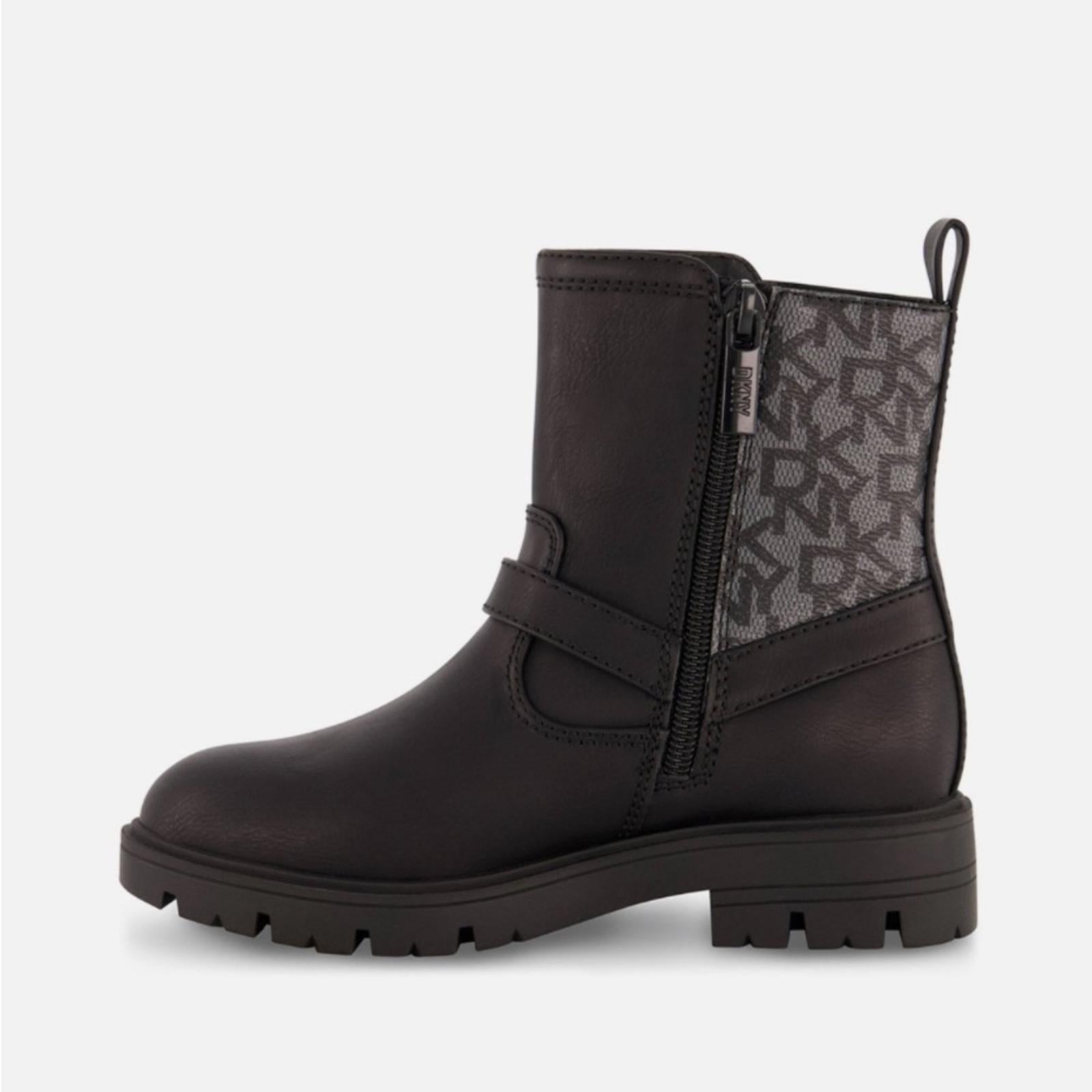 NEW DKNY Big Girls Riding Boots, Black Size 5 New in Box