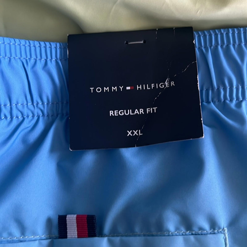 Tommy Hilfiger Ombre Classic Swim Shorts in Blue/Green/Yellow, Quick-Dry NWT XXL