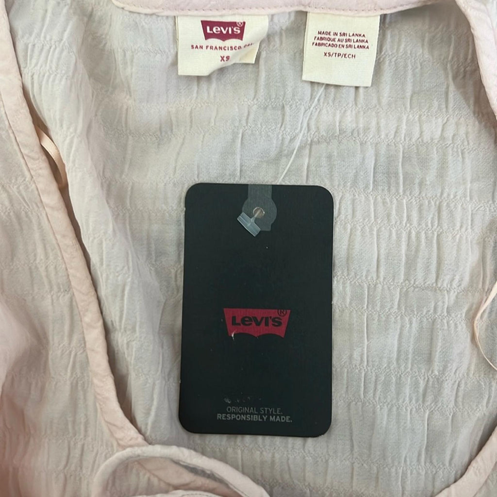Levi’s Fawn Tie Blouse, Size XS New w/Tag