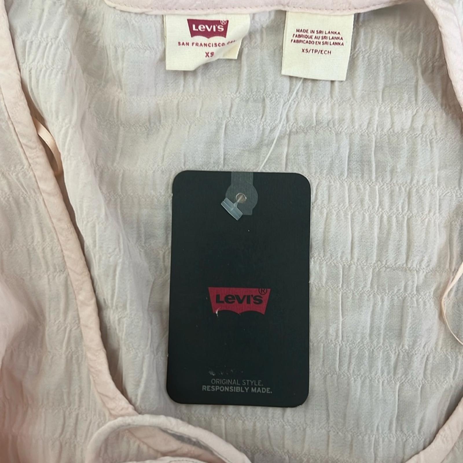 Levi’s Fawn Tie Blouse, Size XS New w/Tag