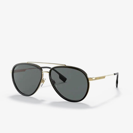 BURBERRY Oliver Aviator-Like Sunglasses, Polarized, Style BE3125 New w/Tag