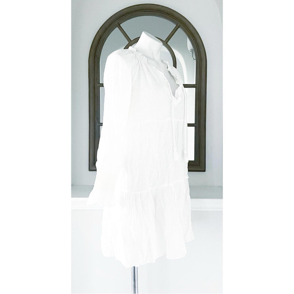 J. Crew Tiered Tunic Dress in White, Size Small EXCELLENT!