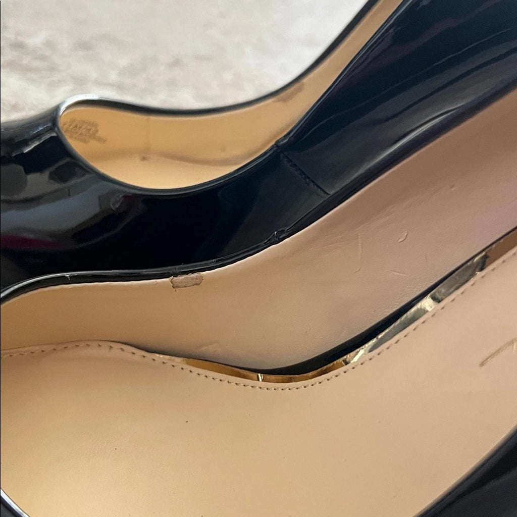 Jessica Simpson Cassani Pointed Toe High Heel Pumps, Black Patent, Size 11