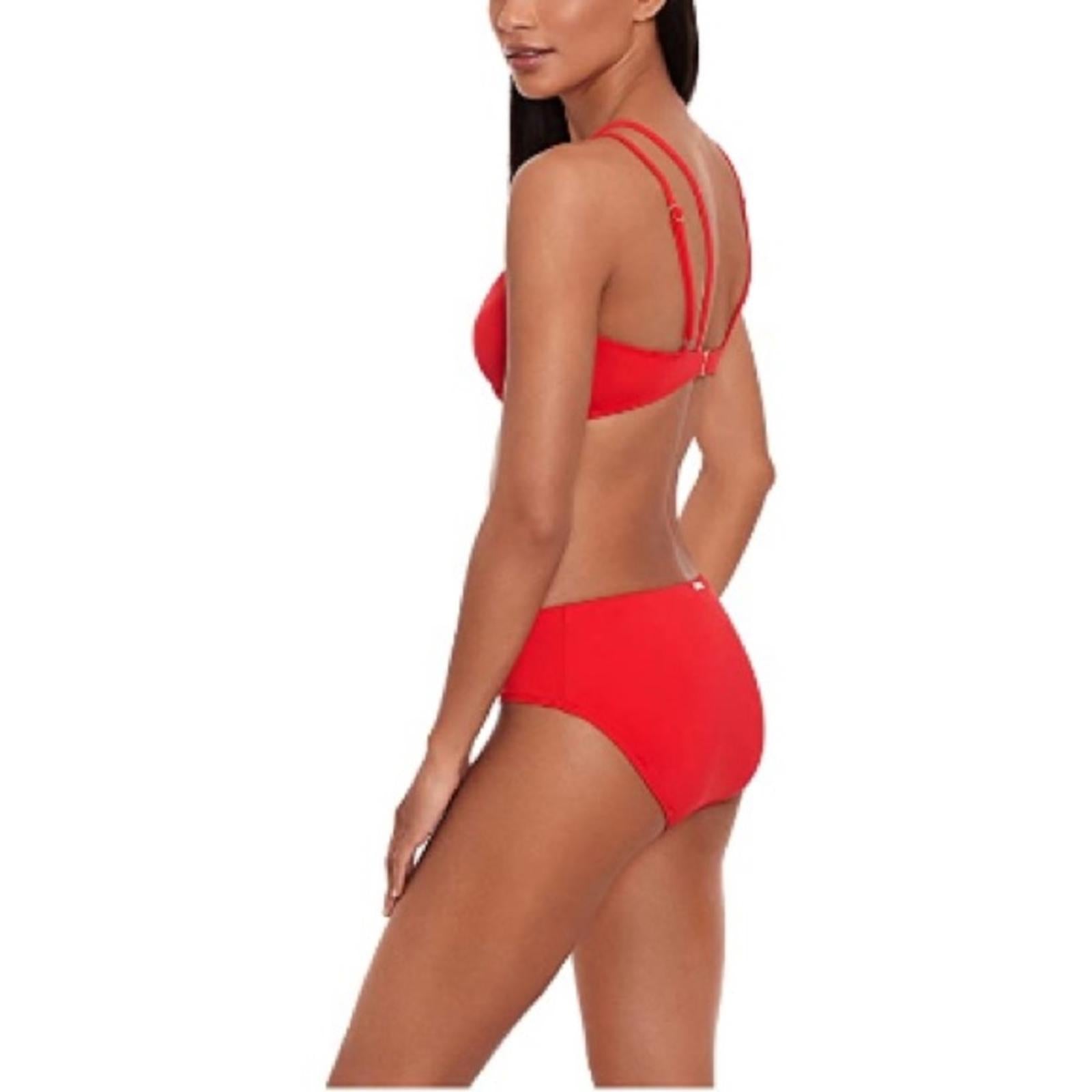 Lauren Ralph Lauren Beach Club Solid Mid-Rise V-Front Bikini Bottom Size 6, NWT