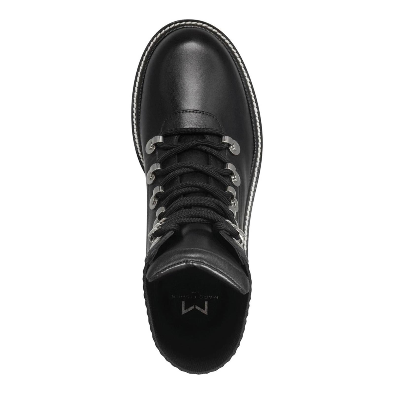 Marc Fisher LTD Combat Lace-up Boots, Black Size 5M New in Box Retail $259