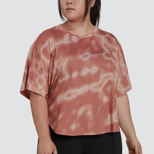 NEW Adidas 11 Honoré Training Tee in Ambient Blush, Plus Size 3X New w/Tag $85
