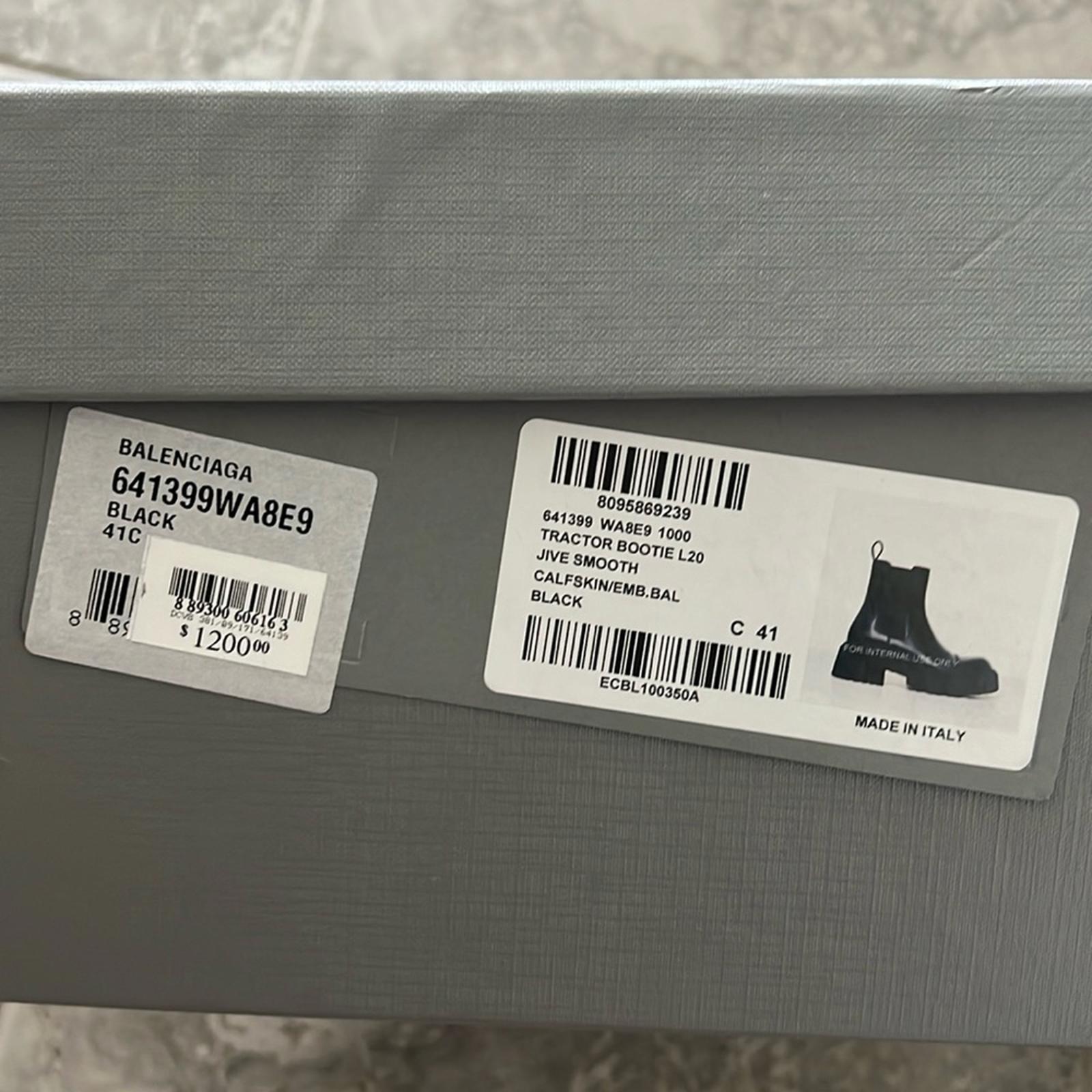 Balenciaga Tractor Boots in Black, Size 41 + DustBag, New in Box SOLD OUT!