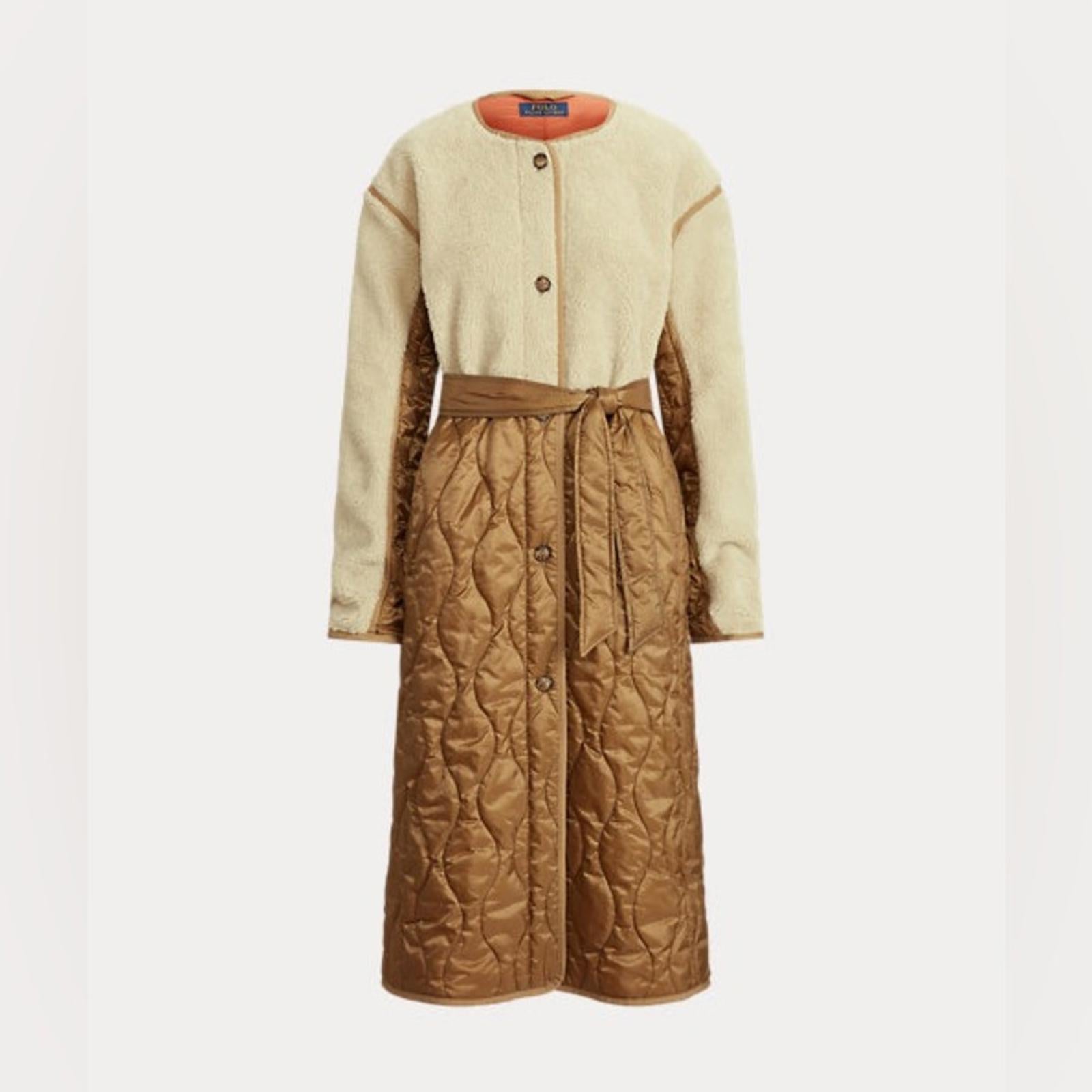 Polo Ralph Lauren Water-Repellent Belted Hybrid Liner Coat Size M New w/Tag $598