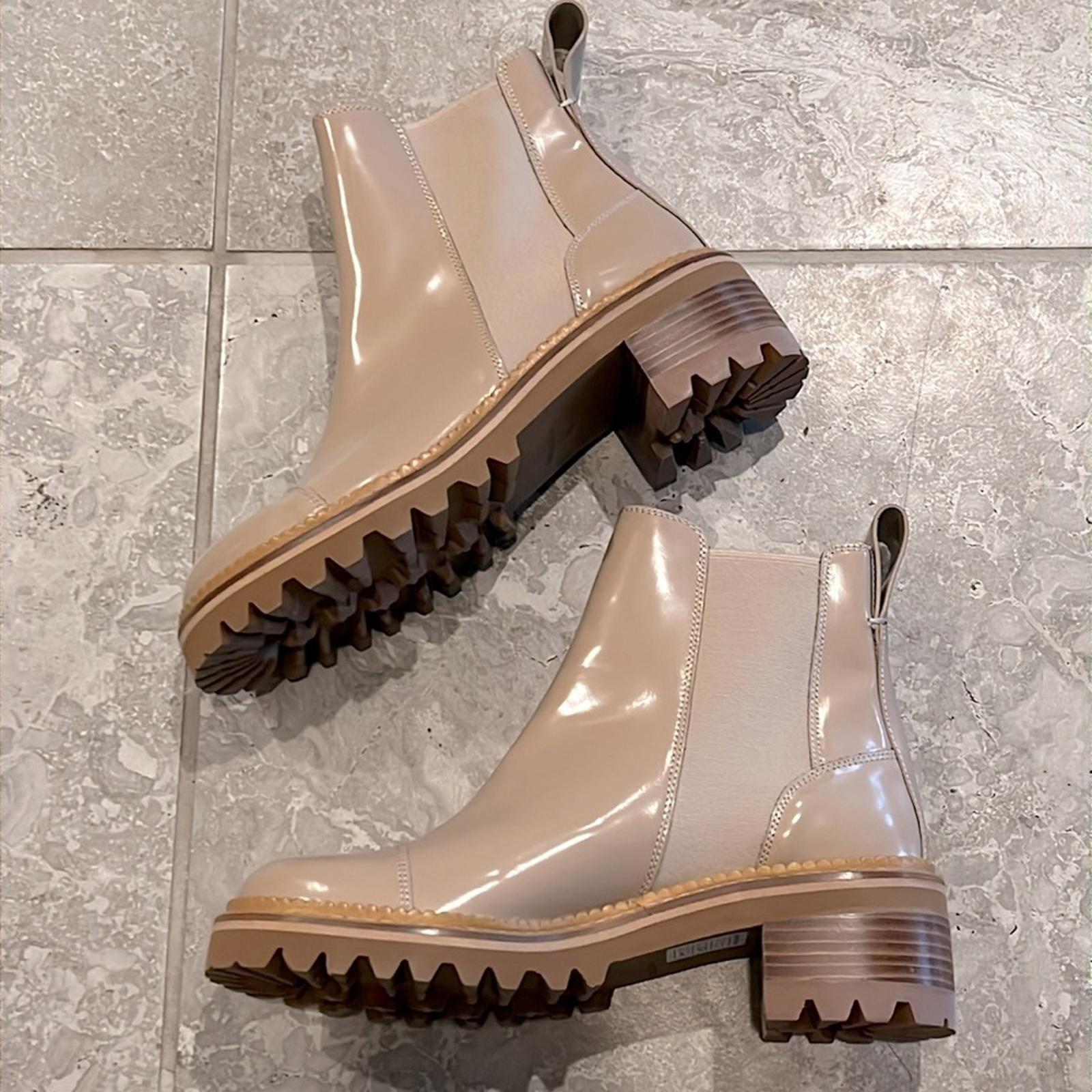 See by Chloé Mallory Chelsea Boots in Beige, Size 39 NEW + DustBag