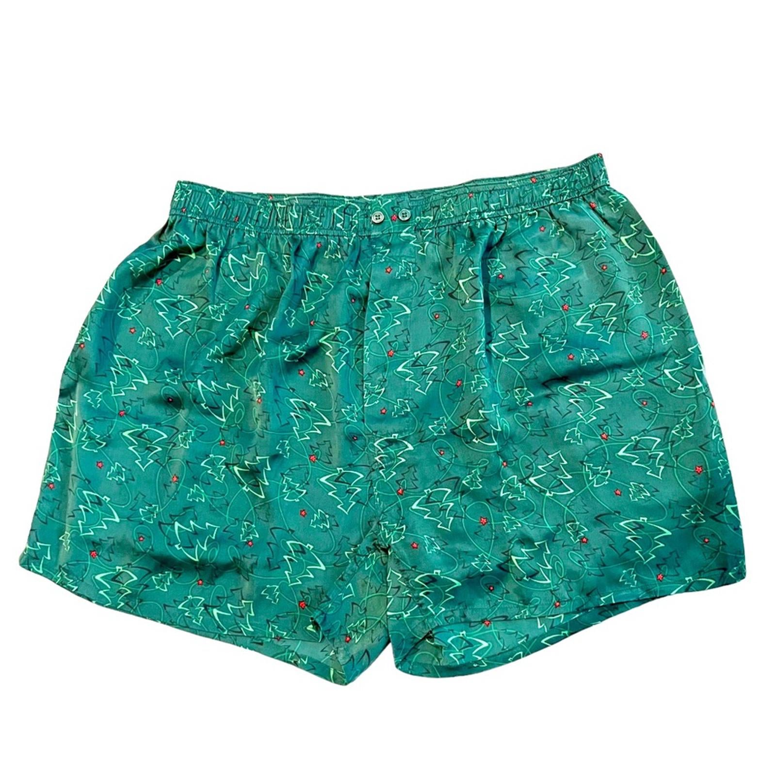 Nordstrom 100% Silk Shorts in Green Mult., Men’s Size XL NWOT