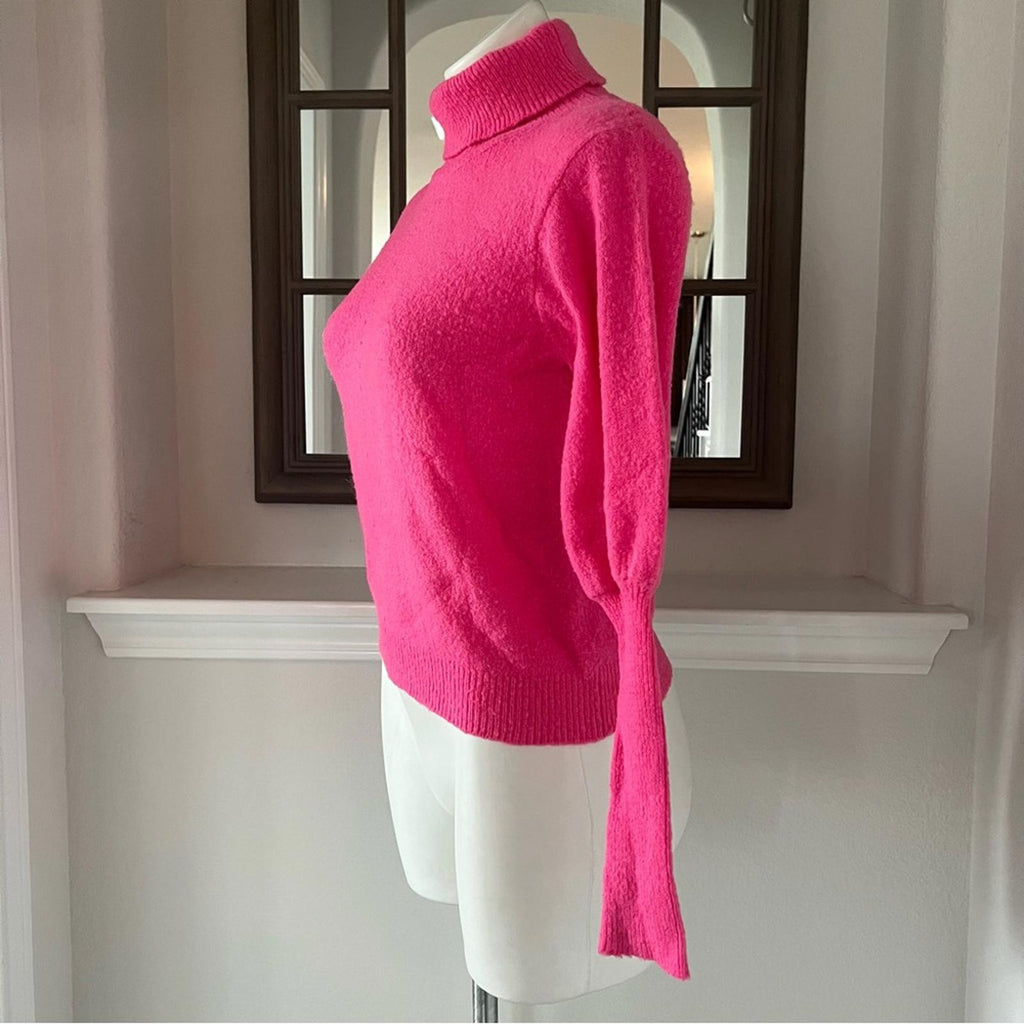 One Grey Day Los Angeles Pink Turtleneck Sweater Size S EXCELLENT! Retail
