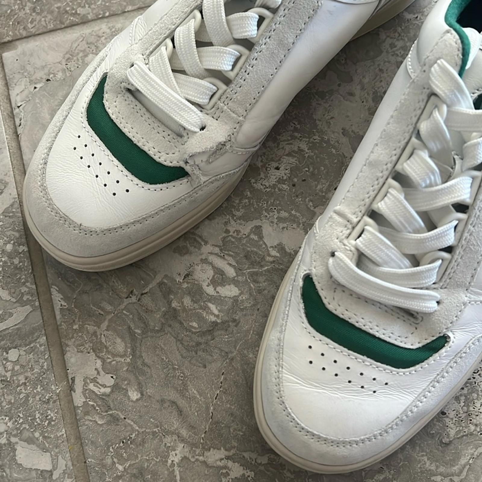 Polo Ralph Lauren Court Sport Lace-Up Sneakers in Deckwash White, Size 8 $185