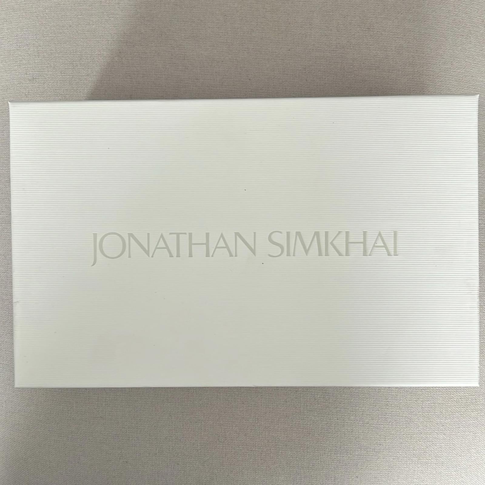 Simkhai Roma Heeled Leather Sandals, Black Size 41 New in Box