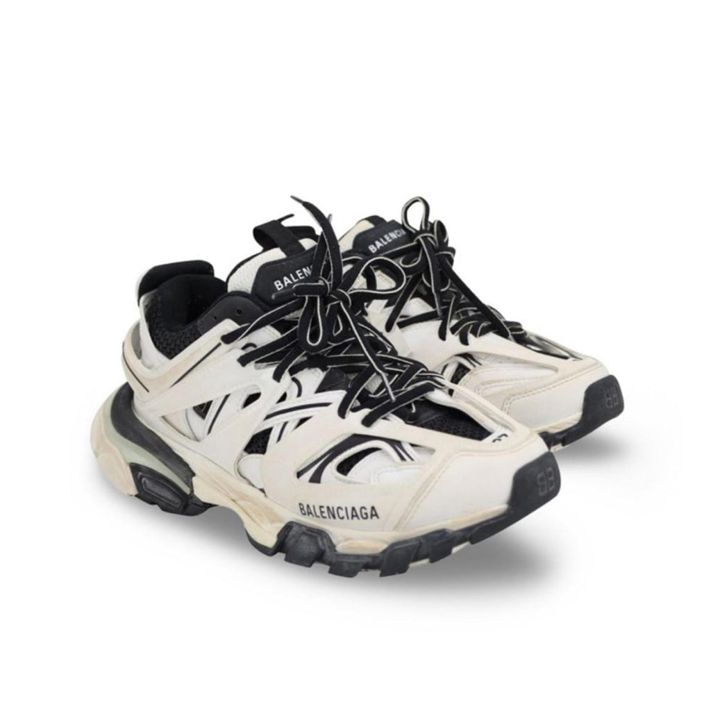 Balenciaga Track Sneakers, White/Black +Extra Shoe Laces Size EU34 US4 EXCELLENT