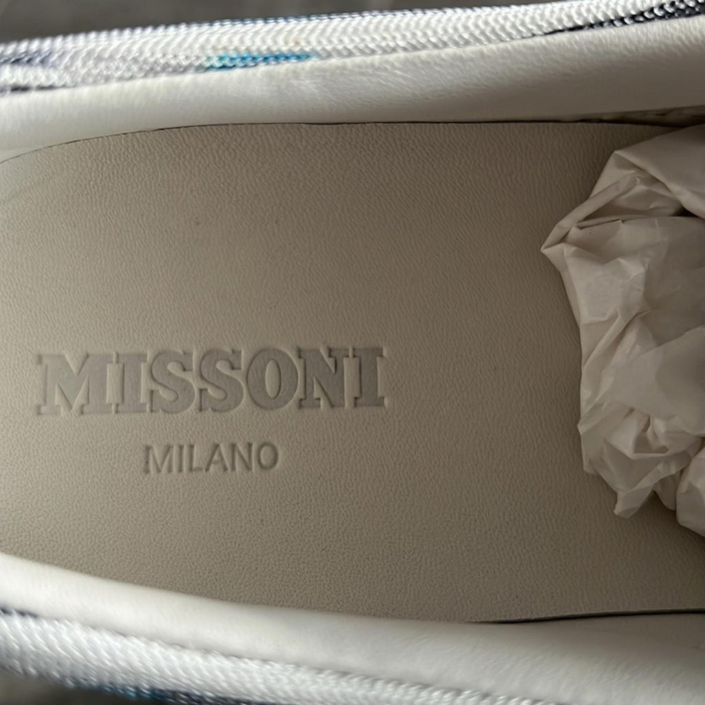 Missoni Space-Dyed Stretch-Knit Slip-On Sneakers, Size 43 NEW + DustBag $580