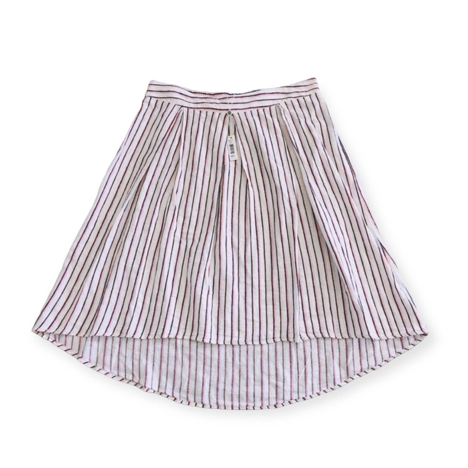NEW Max Studio Linen-Blend Hi-Low Midi Skirt, Size XXL, New w/Tag