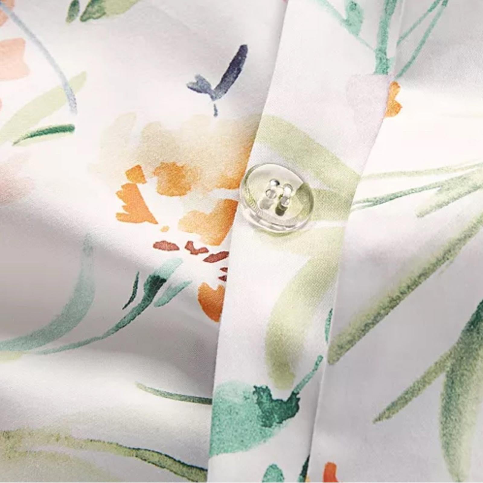 Sky Pastel Perennials Duvet Cover Set, Twin New in Box Retail $230