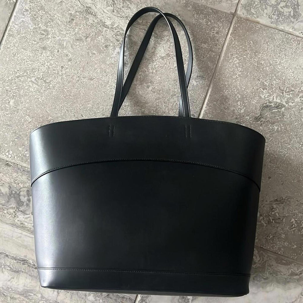 Ferragamo Charming Medium Leather Tote Bag in Black, New with Tag