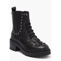 Karl Lagerfeld Breck Embellished Lug Boot, Black Size 35 | US 5 New w/o Box $229
