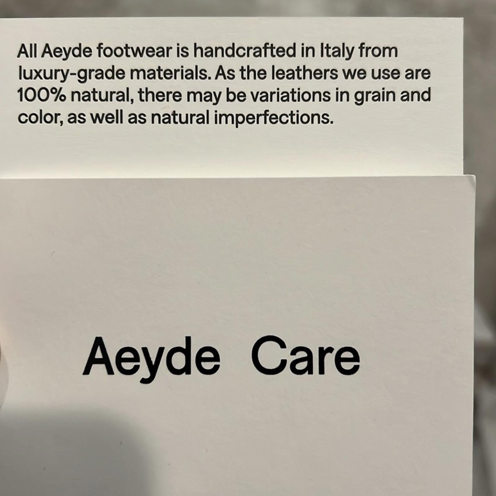 AEYDE Alena Nappa Leather Latte Boots, NEW, EU Size 40