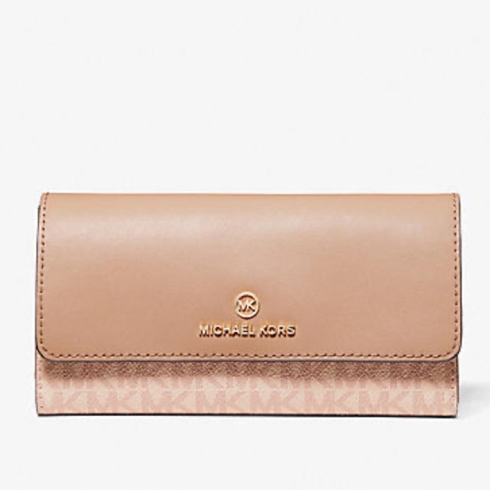 Michael Kors Jet Set Charm Large Trifold Wallet, New w/Tag Retail $158