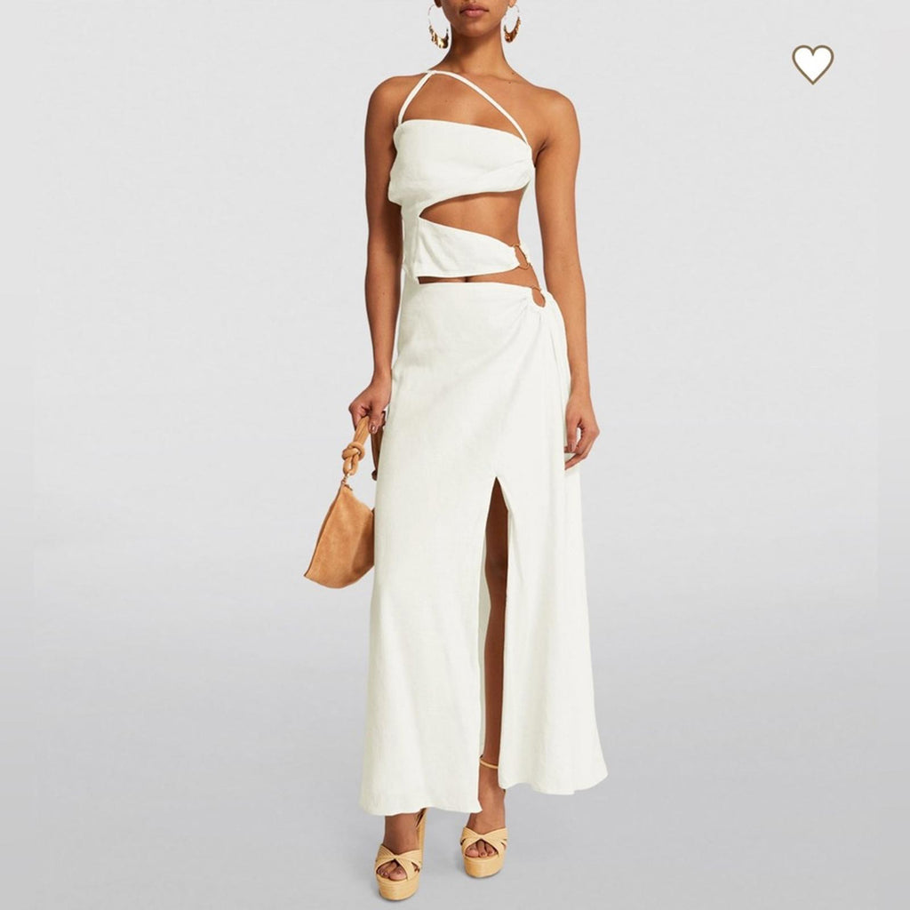 Cult Gaia x Revolve Terese Gown in Cream, NWT, Size 8