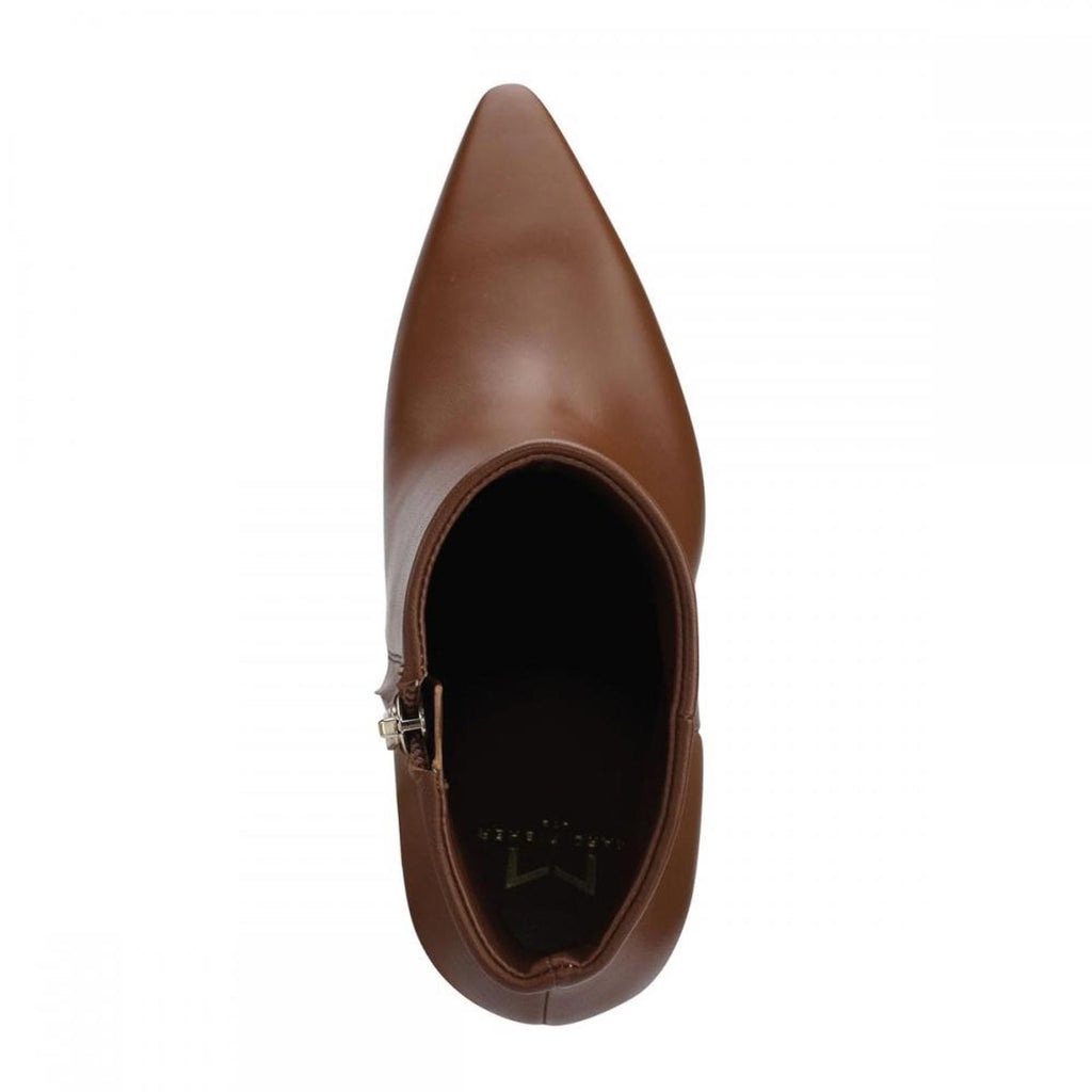 Marc Fisher Kulika Leather Pointed Toe Boots, Med Natural, Size 10 New w/o Box