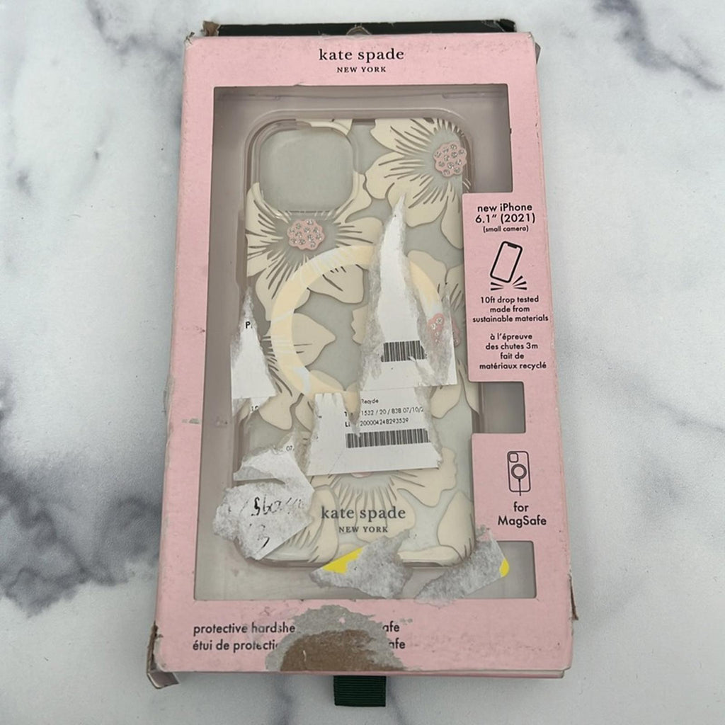 Kate Spade Protective Case for MagSafe Hollyhock Floral for iPhone 6.1” (2021)