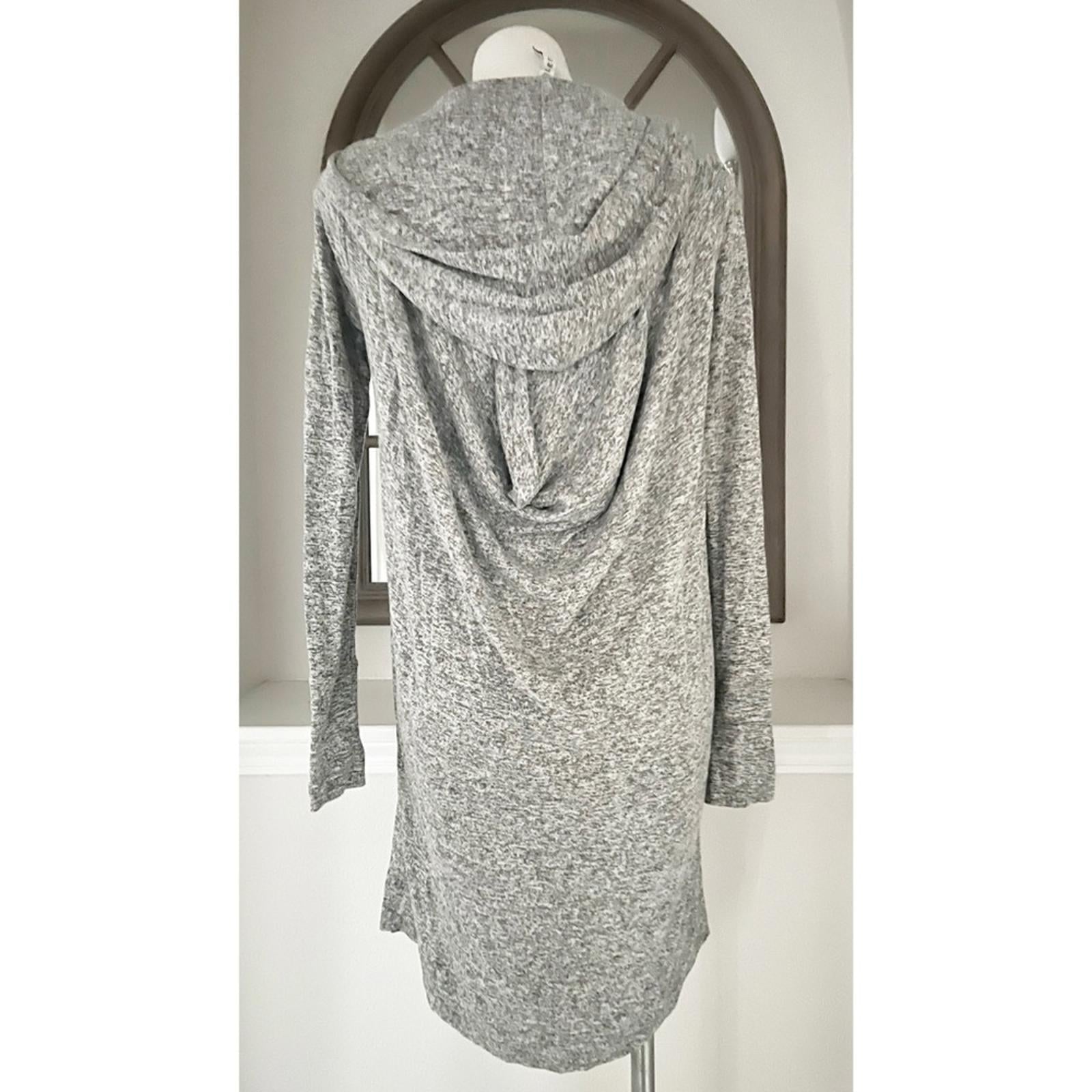 Athleta Harmony Wrap Hooded Cardigan Sweater in Heather Grey, Size XXS EXCELLENT