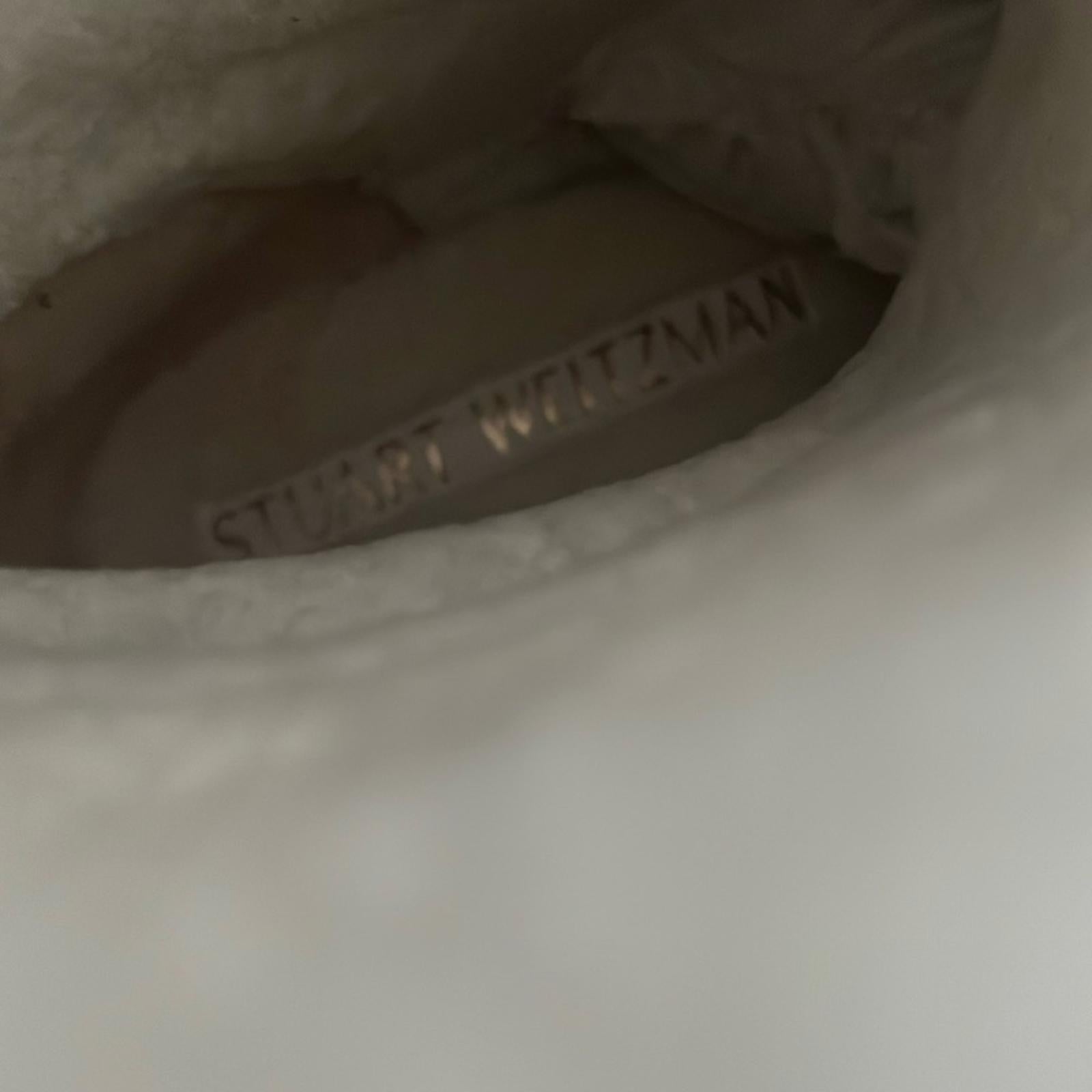 Stuart Weitzman Bedford Suede Shearling Winter Booties, Size 41/10.5 New in Box