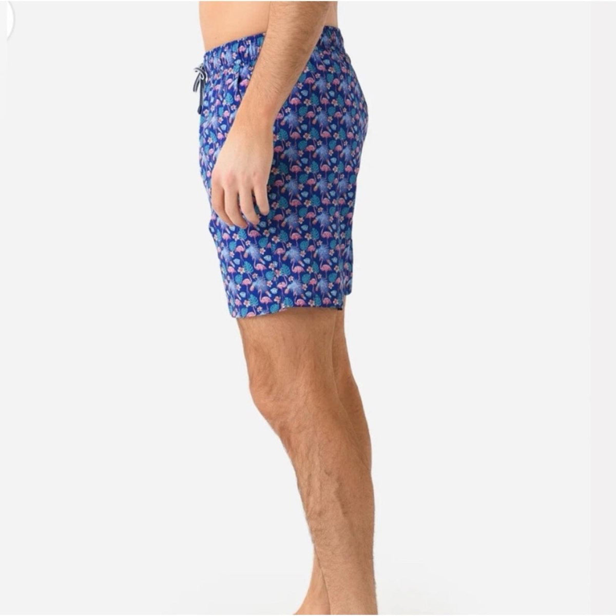 Peter Millar Flamingo Floral Printed Swim Trunks, Size XXL New w/Tag