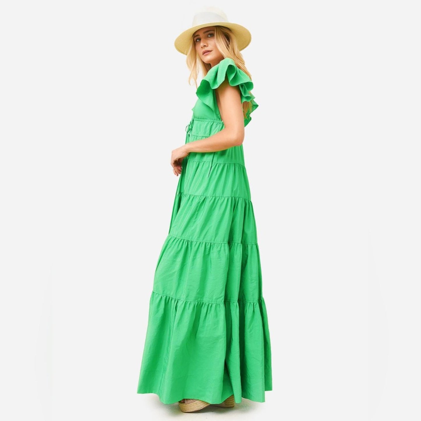 A.L.C. Luca Ruffled Sleeve Tiered Dress, Size 4 New w/Tag Retail $695 SOLD OUT!