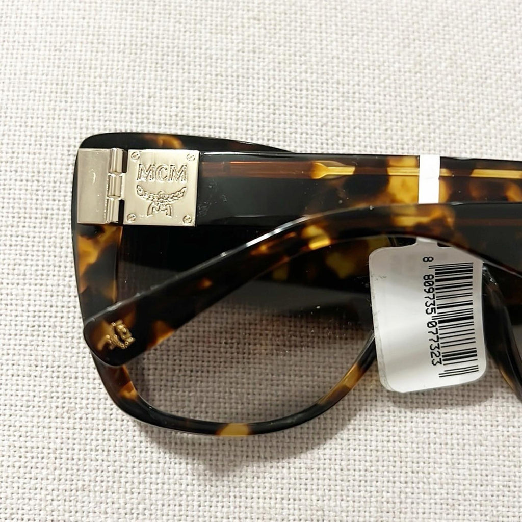 MCM Butterfly Sunglasses with Gradient Grey Lenses, Brown/Tortoise, NWT