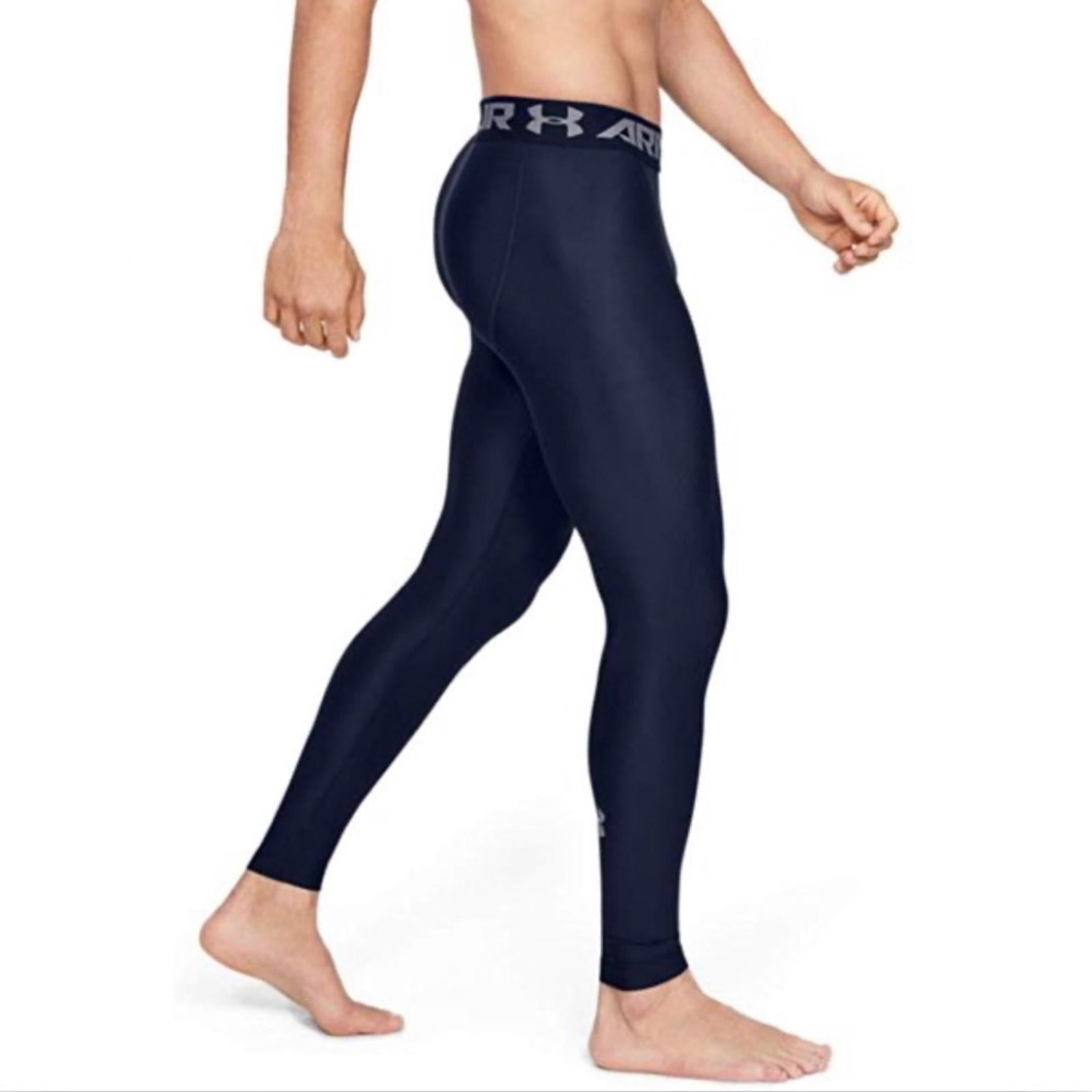 Under Armour HeatGear Compression Leggings in Navy/Steel, NWT, Size M