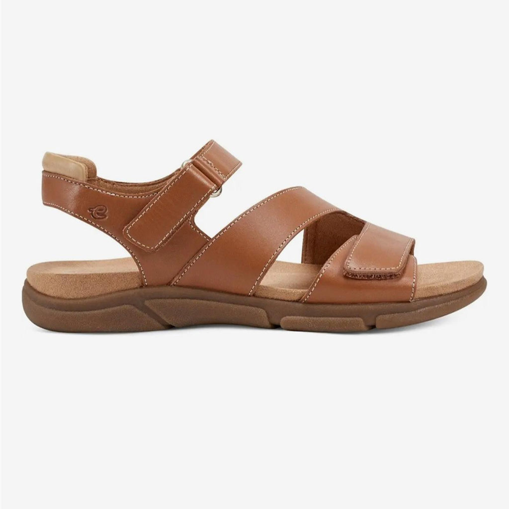 NEW Easy Spirit Mavey Medium Brown Leather Sandals, Size 7, New in Box