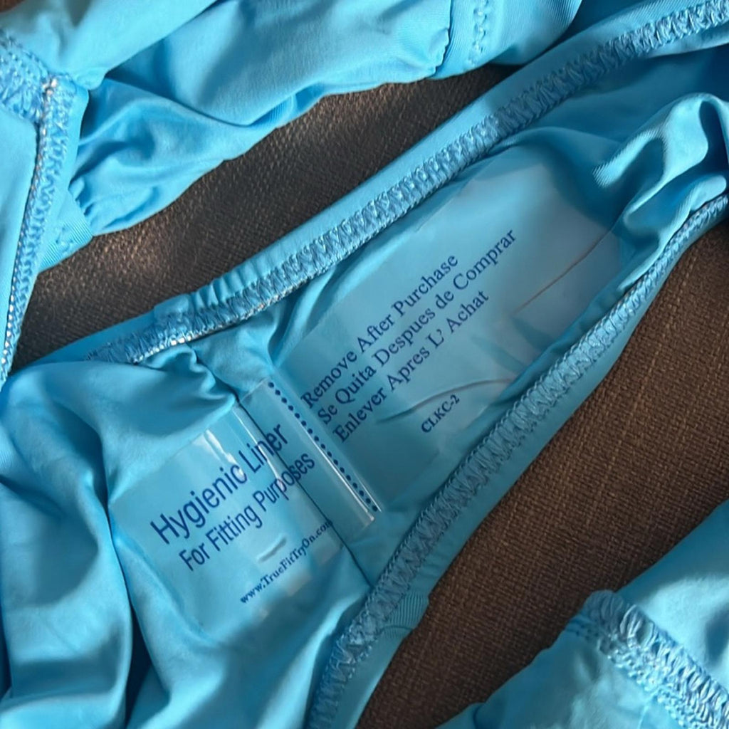 BECCA Etc Ruched Hipster Swimsuit Bottom in Blue, NWT, Size 0X (14-16)