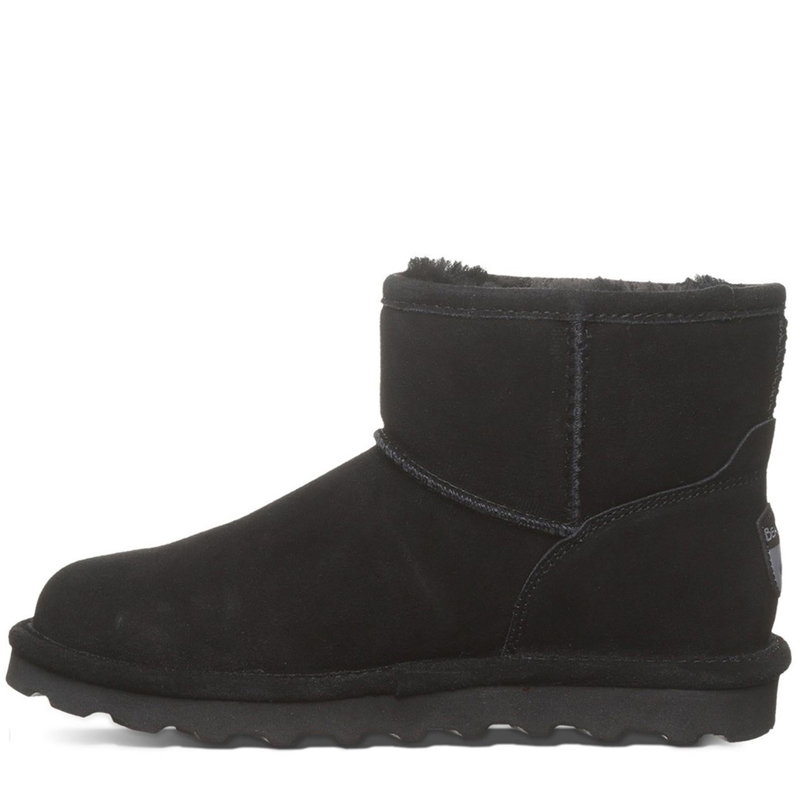 BearPaw Alyssa Suede Ankle Boots in Black, NWT, Size 11