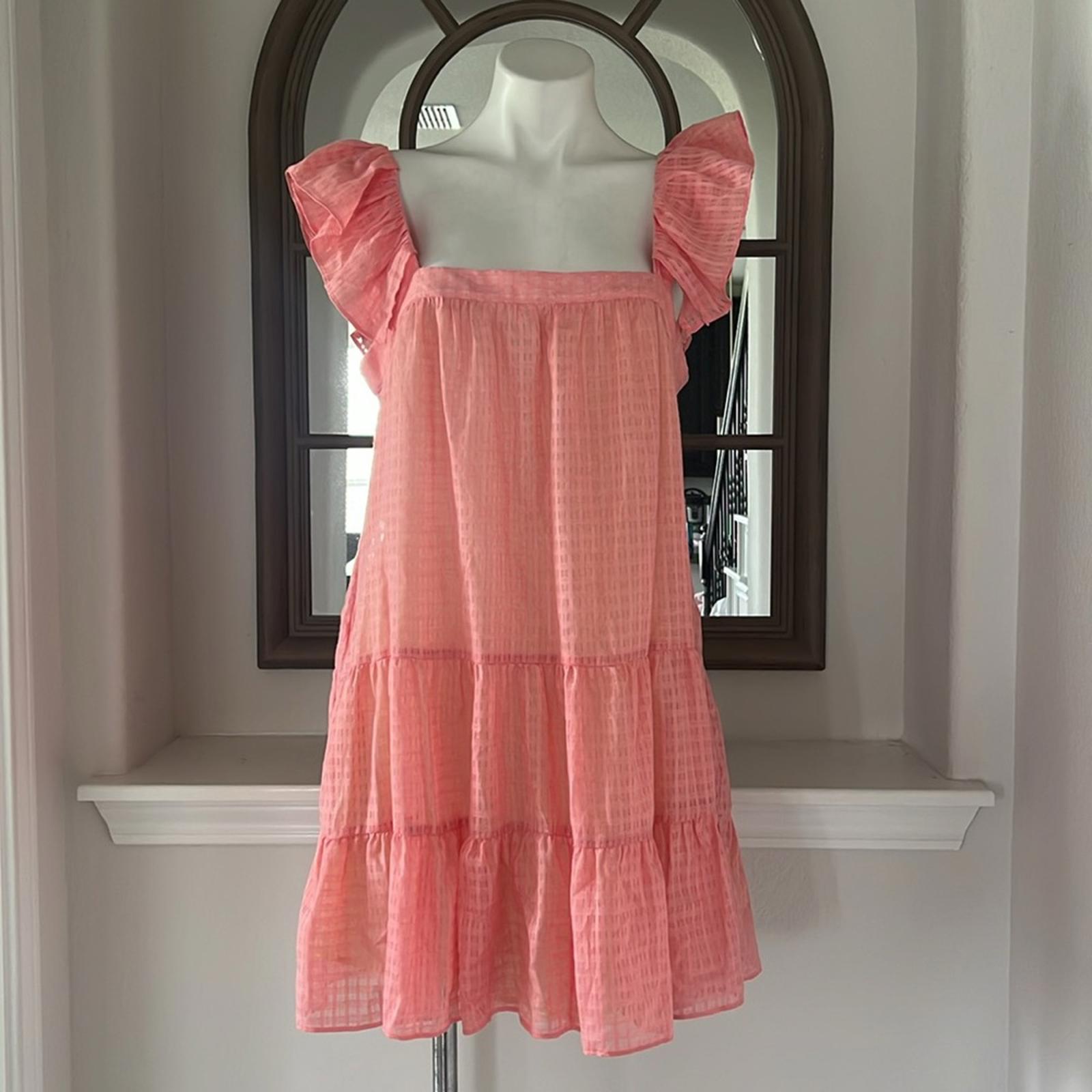 KATHARINE KIDD Maja PG Dress in Pink Gingham Print, Size L New w/Tag AMAZING!!